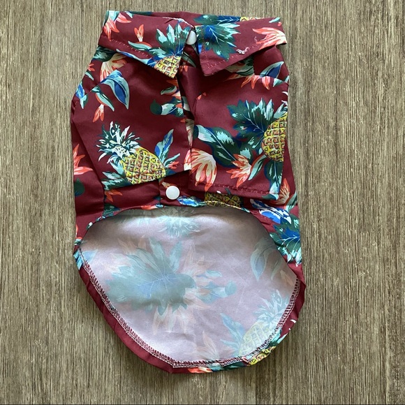 Pet Hawaiian Red Shirt - Picture 1 of 3